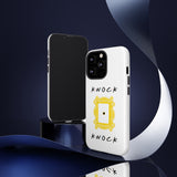 Knock Knock Friends Inspired Phone Case- White