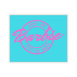 Come On Barbie Let's Go Party Square Sticker