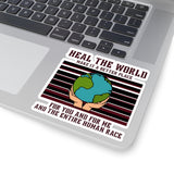 Heal The World Michael Jackson Inspired Sticker