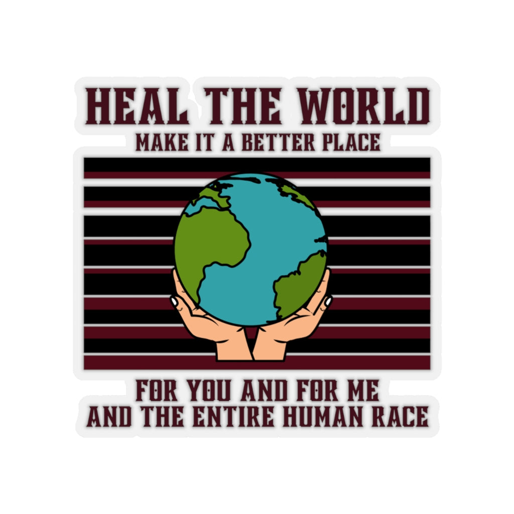 Heal The World Michael Jackson Inspired Sticker