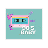 90's Baby Square Sticker