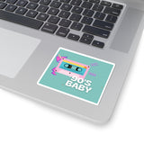 90's Baby Square Sticker