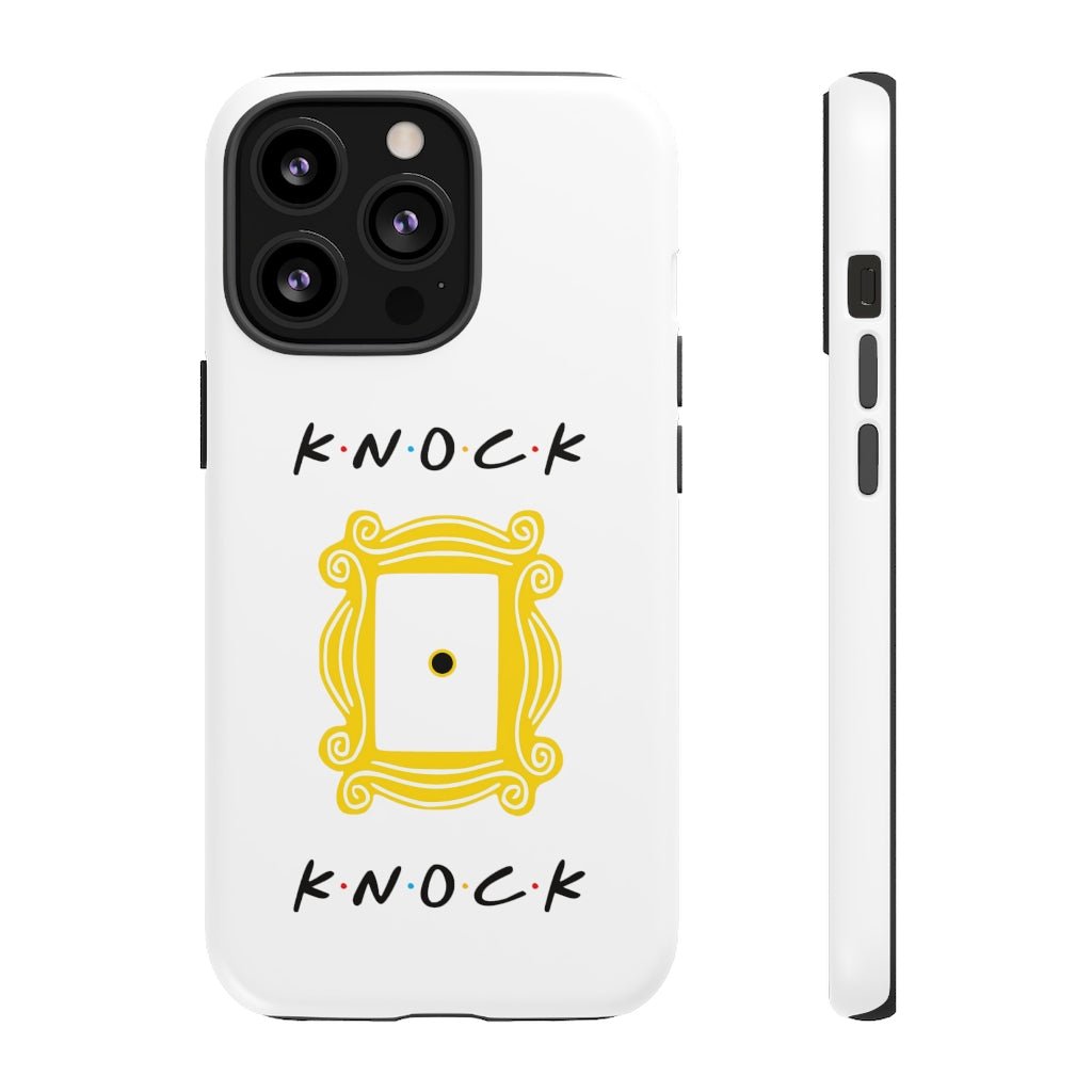 Knock Knock Friends Inspired Phone Case- White