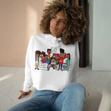 Black Lives Matters 90's Cartoon Inspired Women's Crop Hoodie