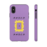 Knock Knock Friends Inspired Phone Case- Purple