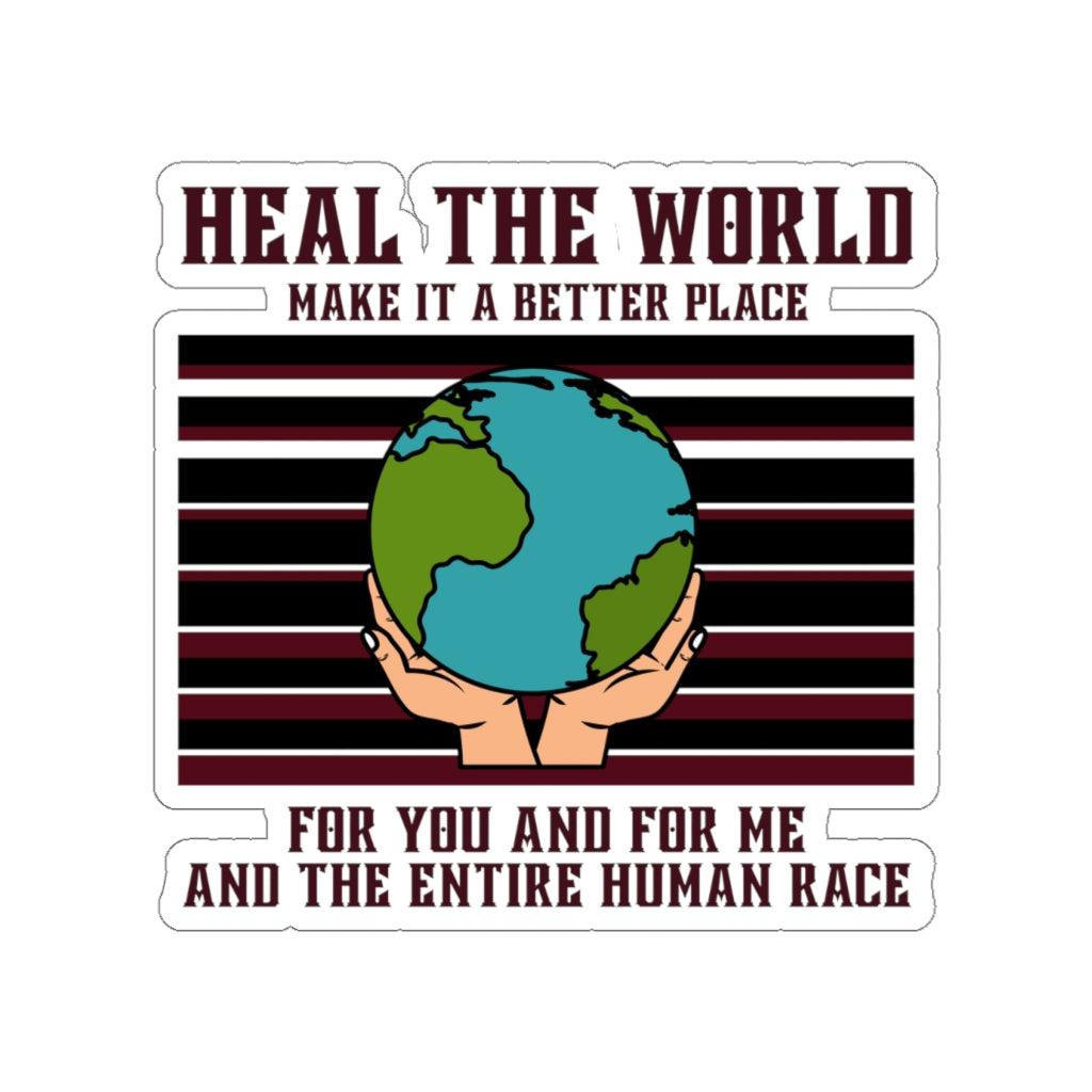 Heal The World Michael Jackson Inspired Sticker