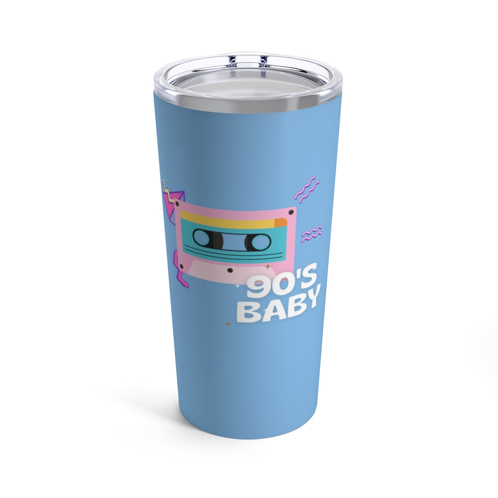 90's Baby 20oz Tumbler- Blue