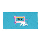 90's Baby Beach Towel- Cerulean