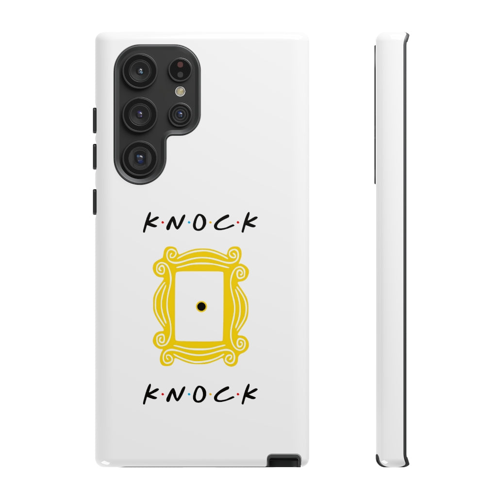 Knock Knock Friends Inspired Phone Case- White