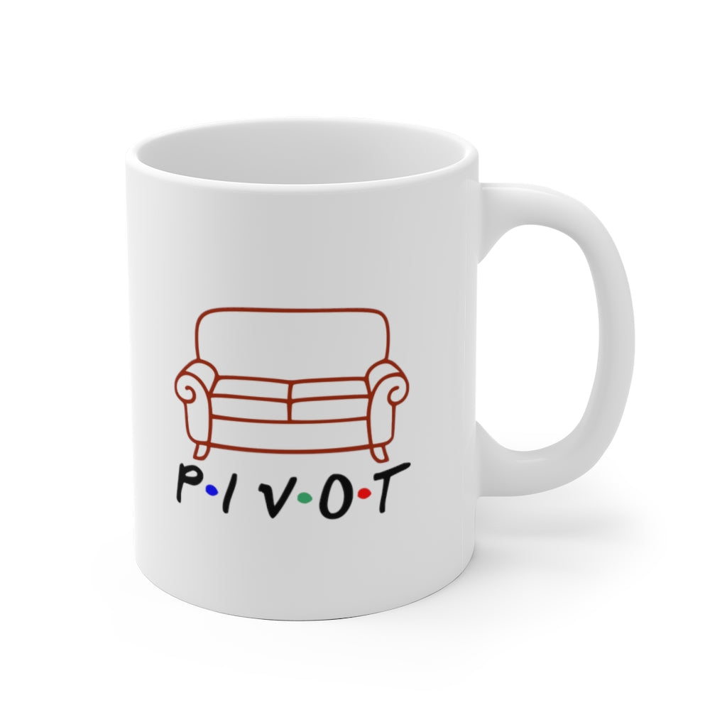 Pivot Friends Couch Inspired Coffee Mug