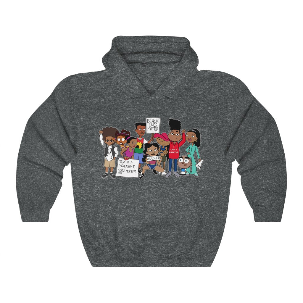 Black Lives Matter 90's Cartoon Inspired Unisex Hooded Sweatshirt