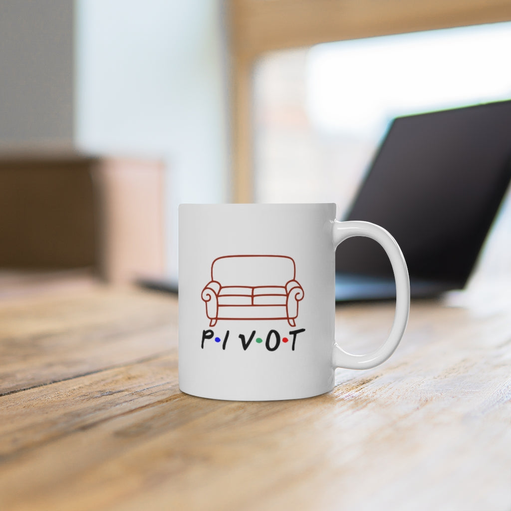 Pivot Friends Couch Inspired Coffee Mug