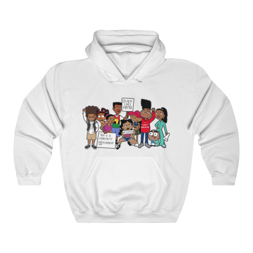 Black Lives Matter 90's Cartoon Inspired Unisex Hooded Sweatshirt