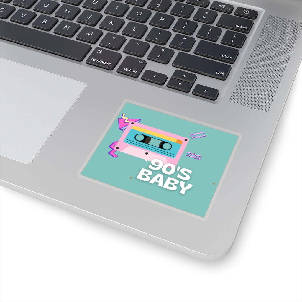 90's Baby Square Sticker