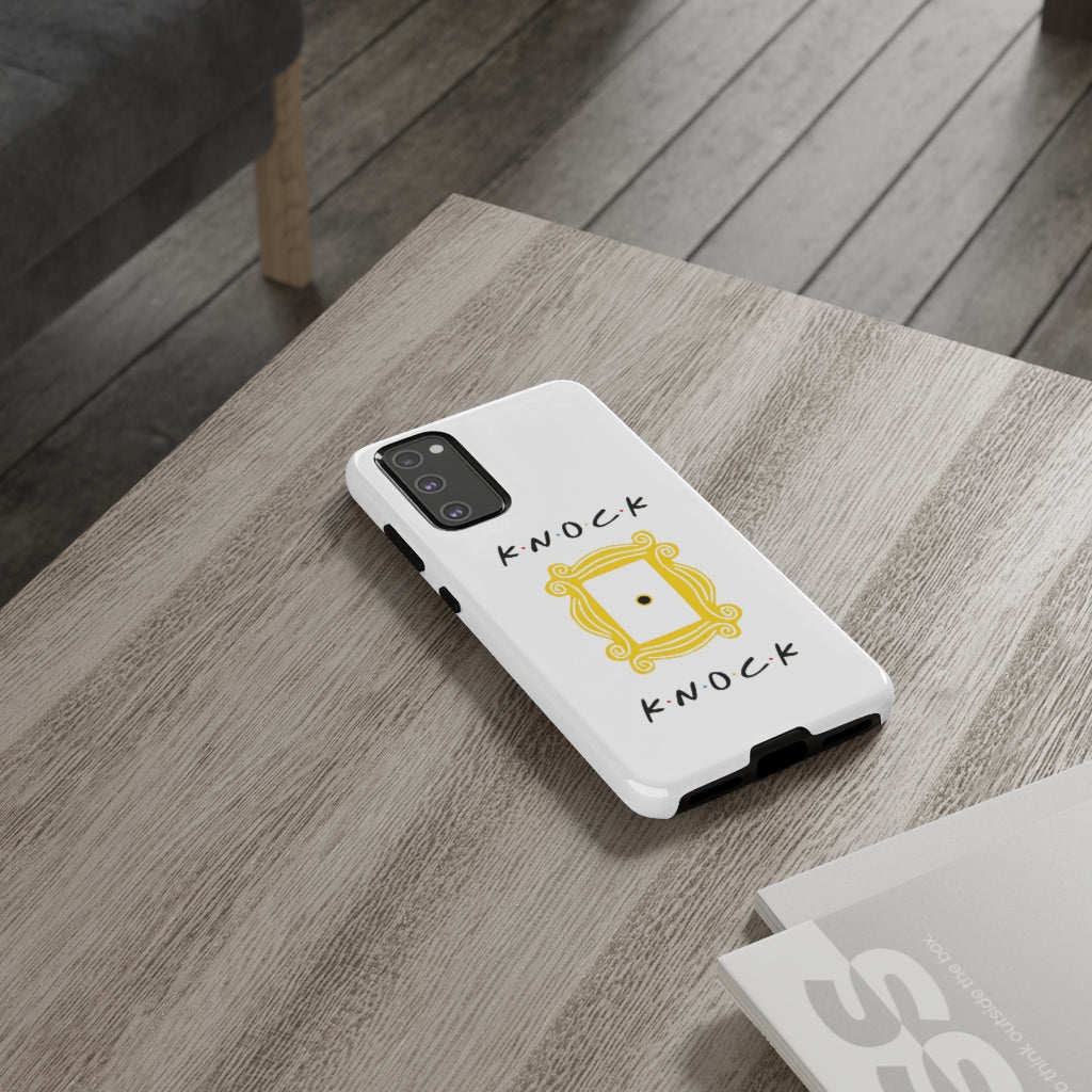 Knock Knock Friends Inspired Phone Case- White